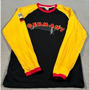 Vintage Everlast Heritage Shirt Men Large‎ Germany Black Yellow Long Sleeve